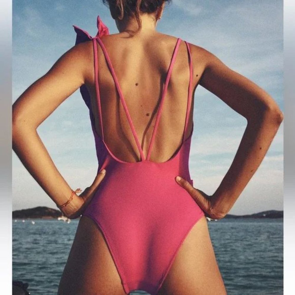 ZARA RUFFLE SWIMSUIT - Picture 2 of 4